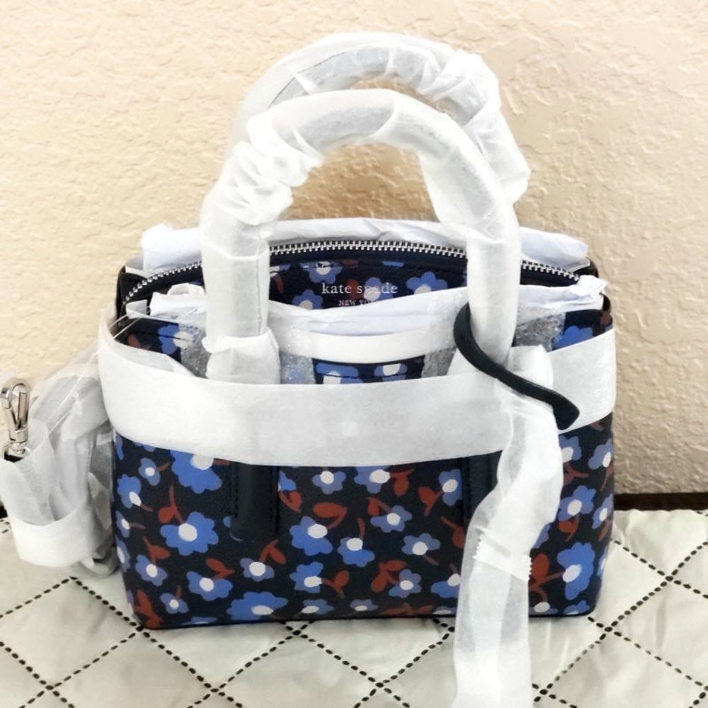 Kate Spade margaux mini satchel crossbody party floral shoulder bag